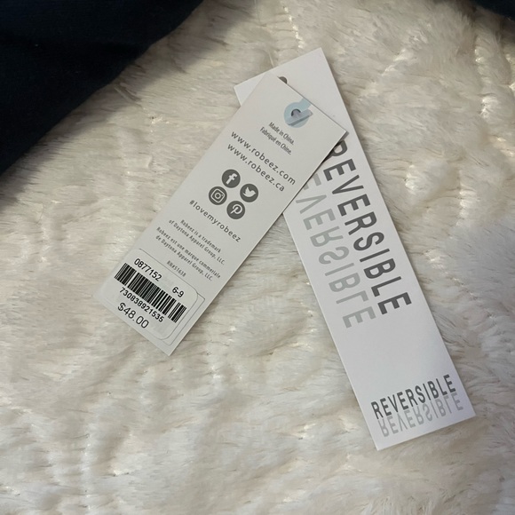 ROBEEZ Reversible hooded sweatshirt, size 6-9 months, NWT - Picture 5 of 6